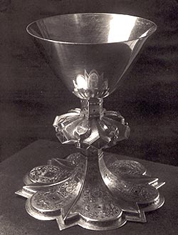 wertvoller vergoldeter Kelch aus dem frühen 17. Jahrhundert